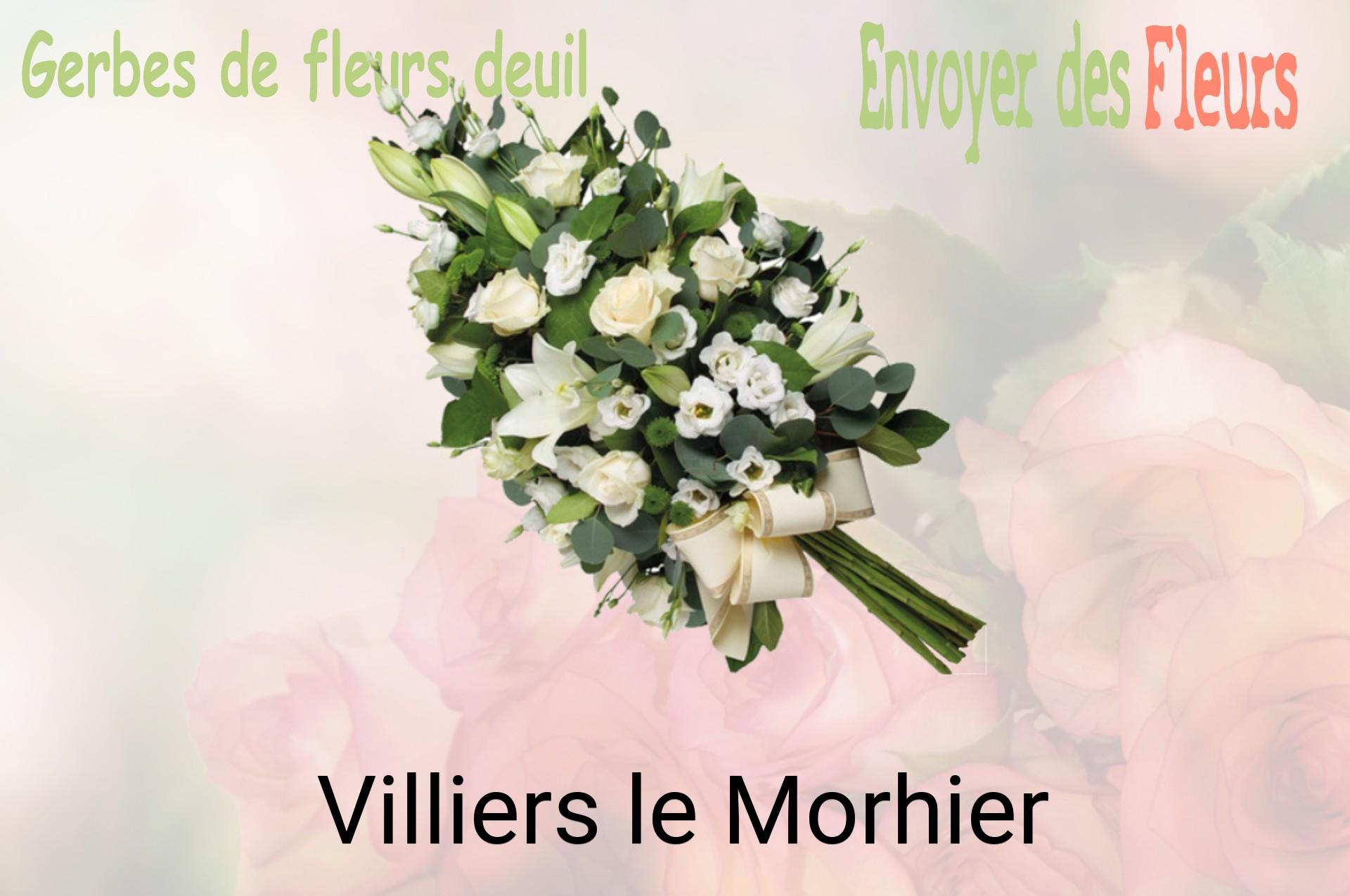 Gerbe de fleurs de deuil livrée à Villiers-le-Morhier